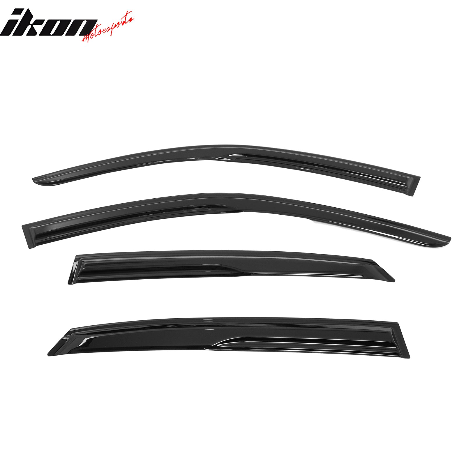 Fits 22-26 Honda Civic Hatchback Window Visors Mugen Style Rain Guard Deflector