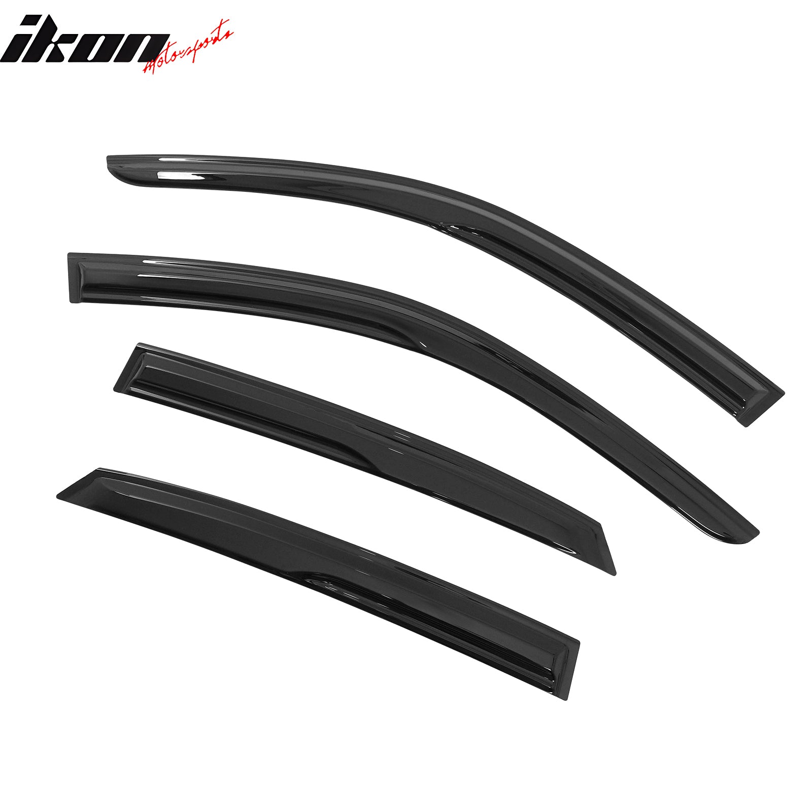 Fits 22-26 Honda Civic Hatchback Window Visors Mugen Style Rain Guard Deflector