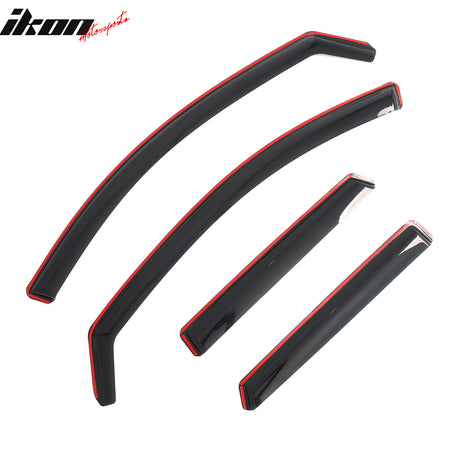 Fits 22-26 Hyundai Santa Cruz In-Channel Window Visors Rain Guards Deflectors