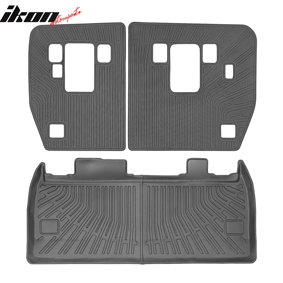 2022-2026 Kia Carnival Waterproof Rear Cargo Trunk + Backrest Mats TPE