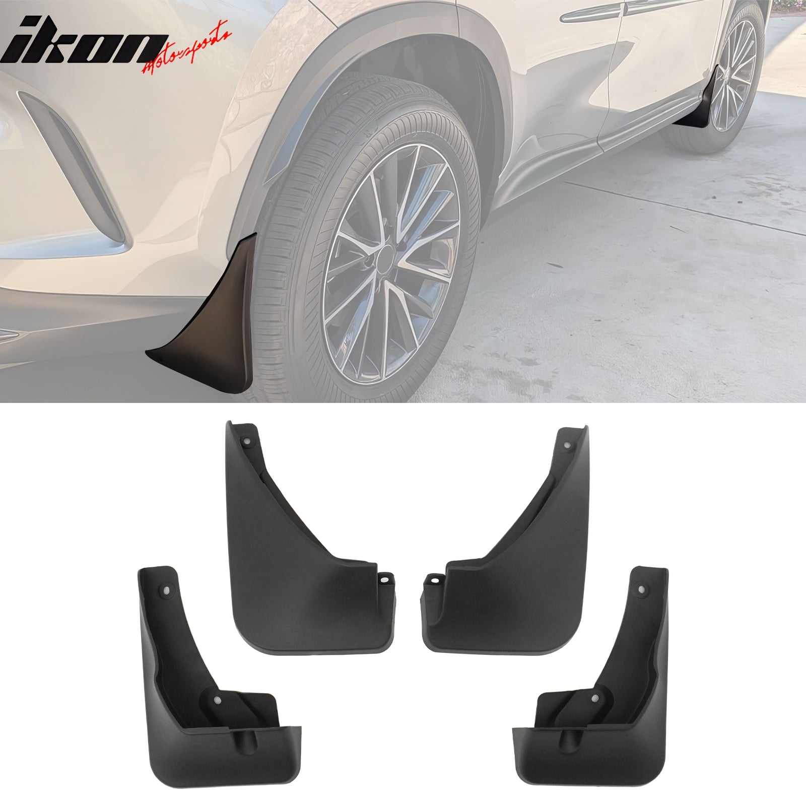 Fits 22-26 Lexus NX250 Front Rear Fender Mud Flaps Wheel Arch