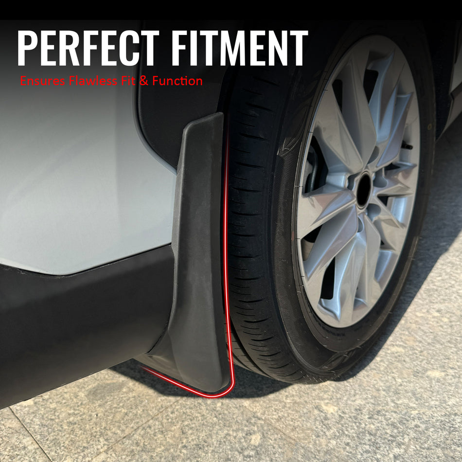 IKON MOTORSPORTS Mud Flap, Compatible with 2022-2026 Toyota Corolla Cross, Black PP Polypropylene Mud Guards Splash, Front Rear 4PCS Set