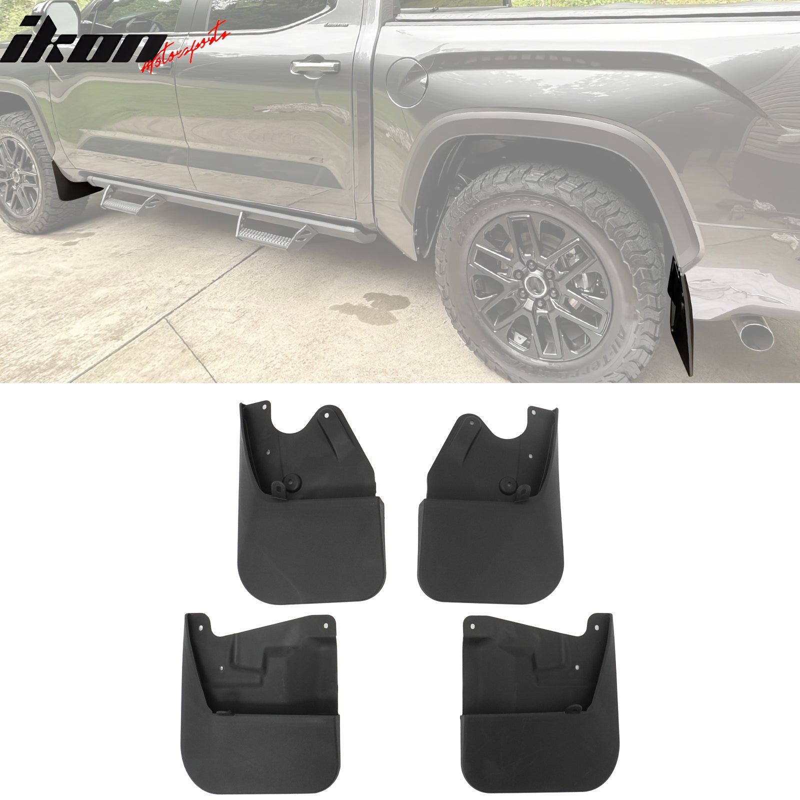 Fits 22-26 Toyota Tundra Front Rear Fender Mud Flaps Wheel Arch