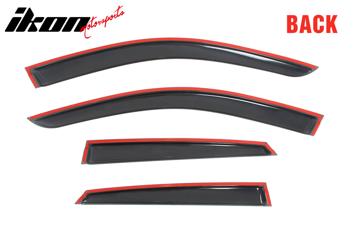 Fits 22-26 Genesis GV70 & Electrified Window Visors Vent Rain Sun Guards Tape-On