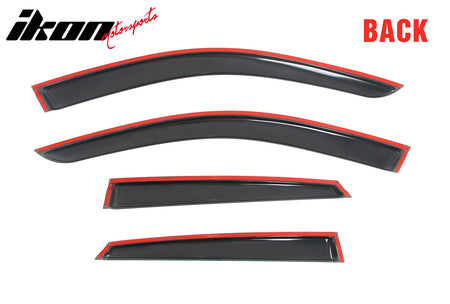 Fits 22-26 Genesis GV70 & Electrified Window Visors Vent Rain Sun Guards Tape-On