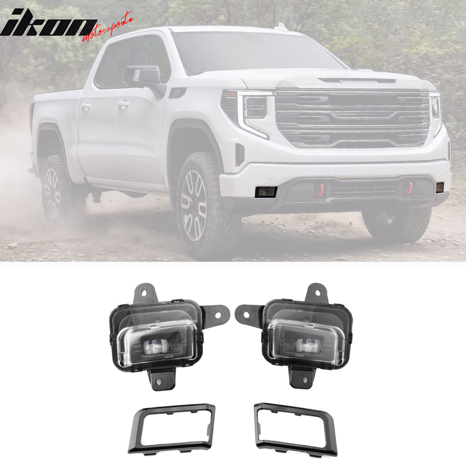 2022-2026 GMC Sierra 1500 LED Fog Lights Bumper Daytime Running Lamps