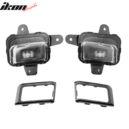 Fits 22-26 GMC Sierra 1500 LED Fog Lights Bumper Daytime Running Projector Lamps