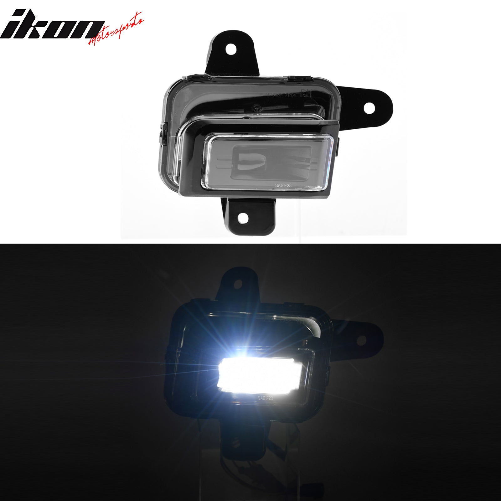 Fits 22-26 GMC Sierra 1500 LED Fog Lights Bumper Daytime Running Projector Lamps