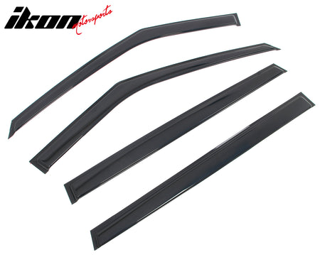 Fits 22-26 Kia Carnival Window Visors Vent Rain Sun Guards Deflectors Tape-On