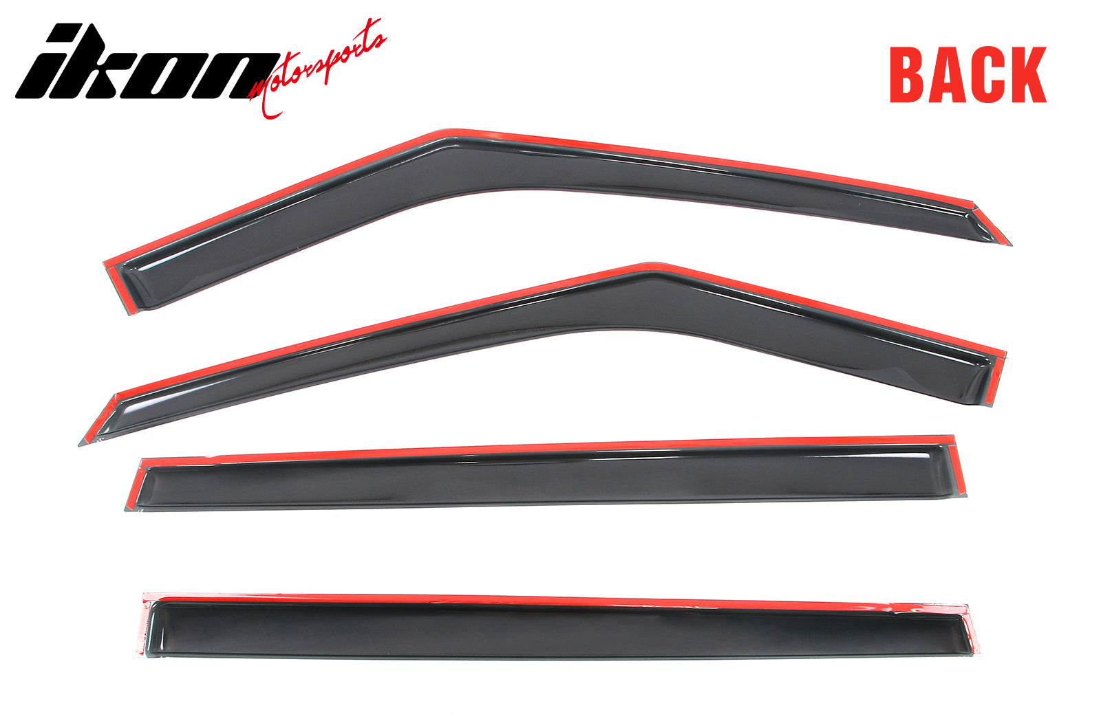 Fits 22-26 Kia Carnival Window Visors Vent Rain Sun Guards Deflectors Tape-On