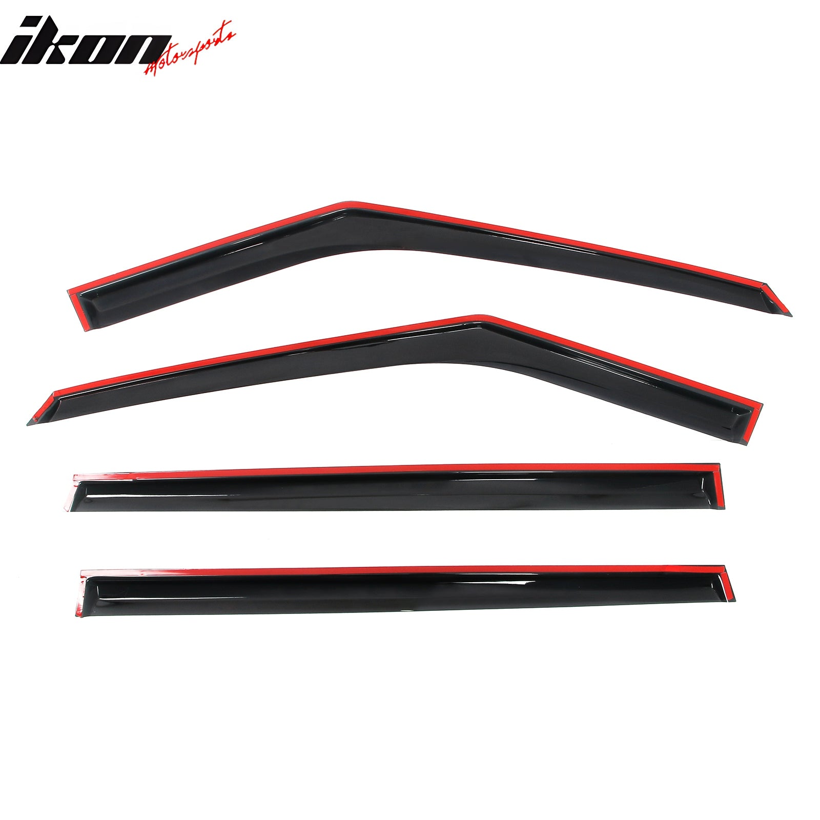 Fits 22-26 Kia Carnival Mugen Style Window Visors Deflector Smoke Acrylic 4PCS
