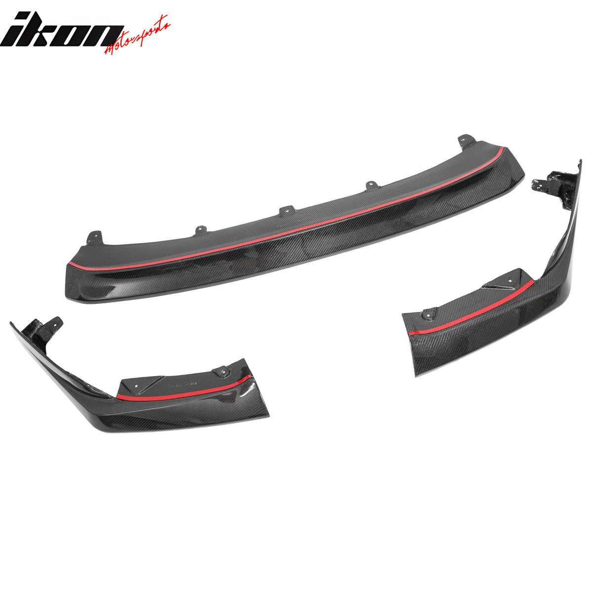 Fits 22-26 Subaru WRX OI Style Front Bumper Lip Spoiler Real Carbon Fiber 3PCS