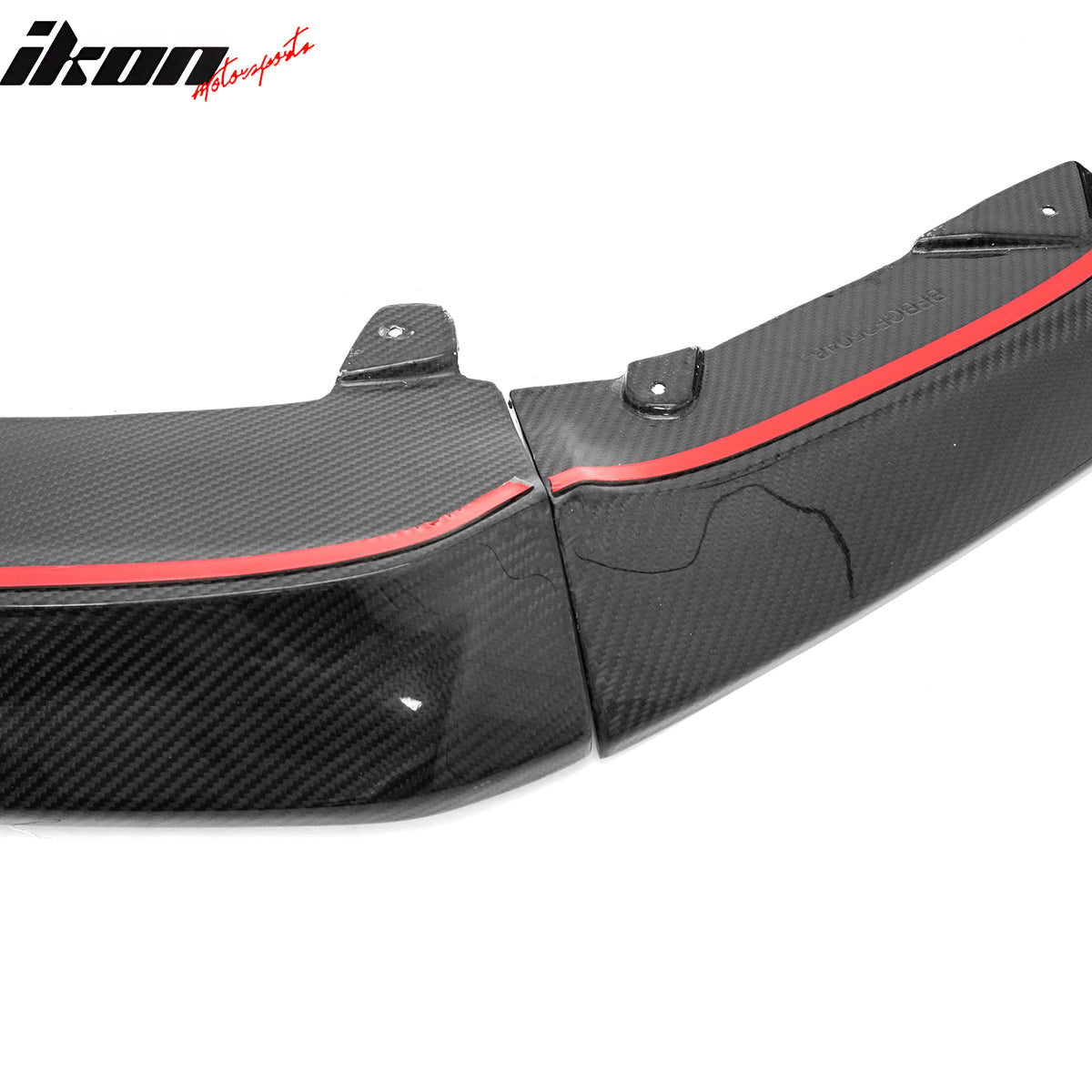 Fits 22-26 Subaru WRX OI Style Front Bumper Lip Spoiler Real Carbon Fiber 3PCS