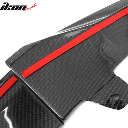 Fits 22-26 Subaru WRX STI Style Front Bumper Lip Spoiler Real Carbon Fiber 3PCS