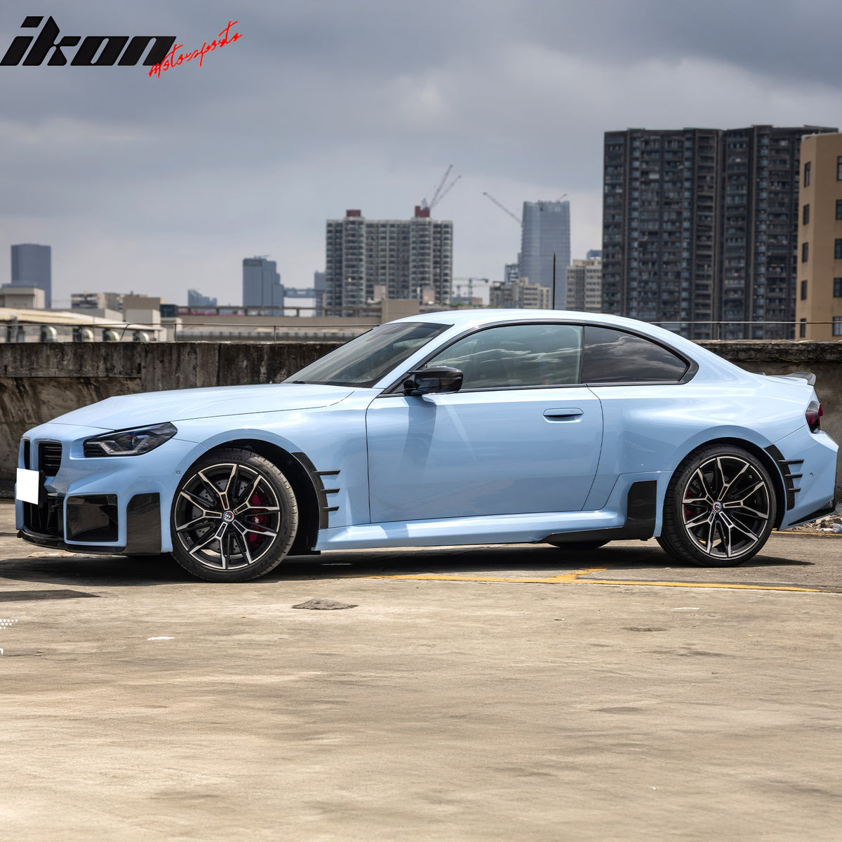 Fits 23-25 BMW G87 M2 Front Rear Side Spats M Performance Style Dry Carbon Fiber