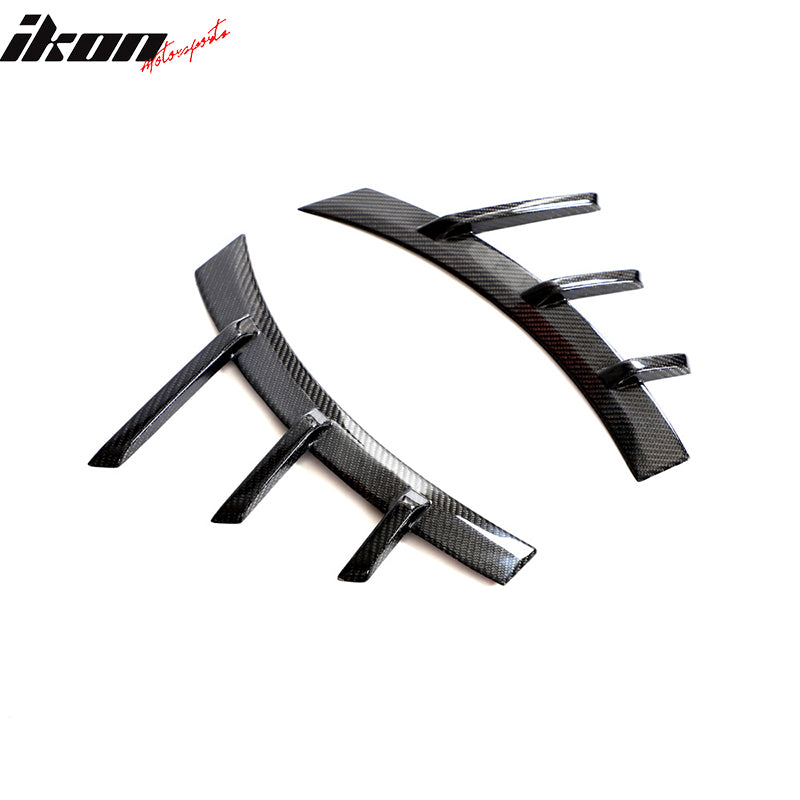 Fits 23-25 BMW G87 M2 Front Rear Side Spats M Performance Style Carbon Fiber Fin