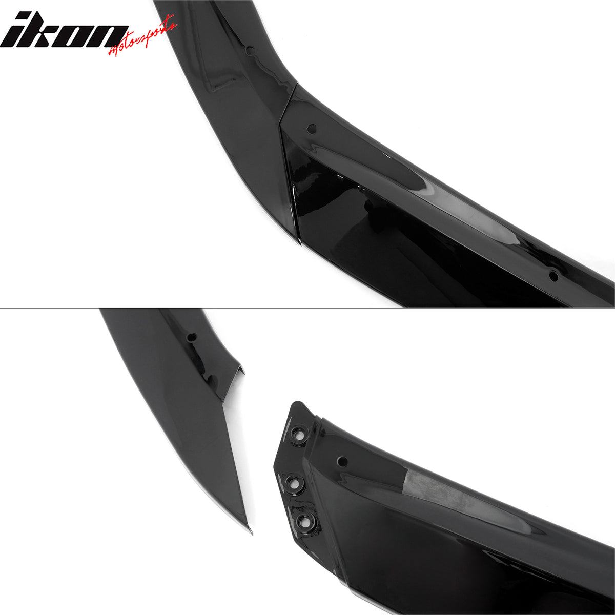 Fits 23-24 Toyota GR Corolla AS Style Front Lip& Side Skirts& Aprons Gloss Black