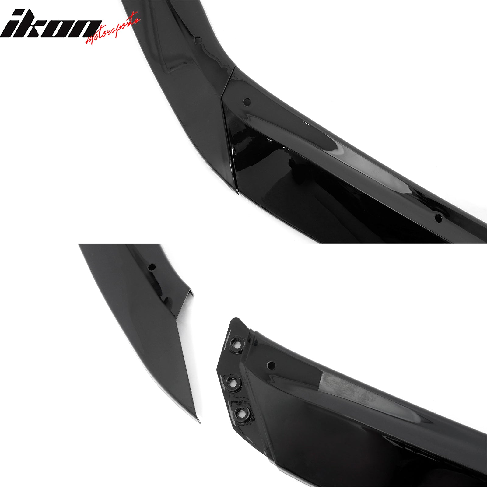 Fits 23-24 Toyota GR Corolla AS Style Front Lip& Side Skirts& Aprons Gloss Black