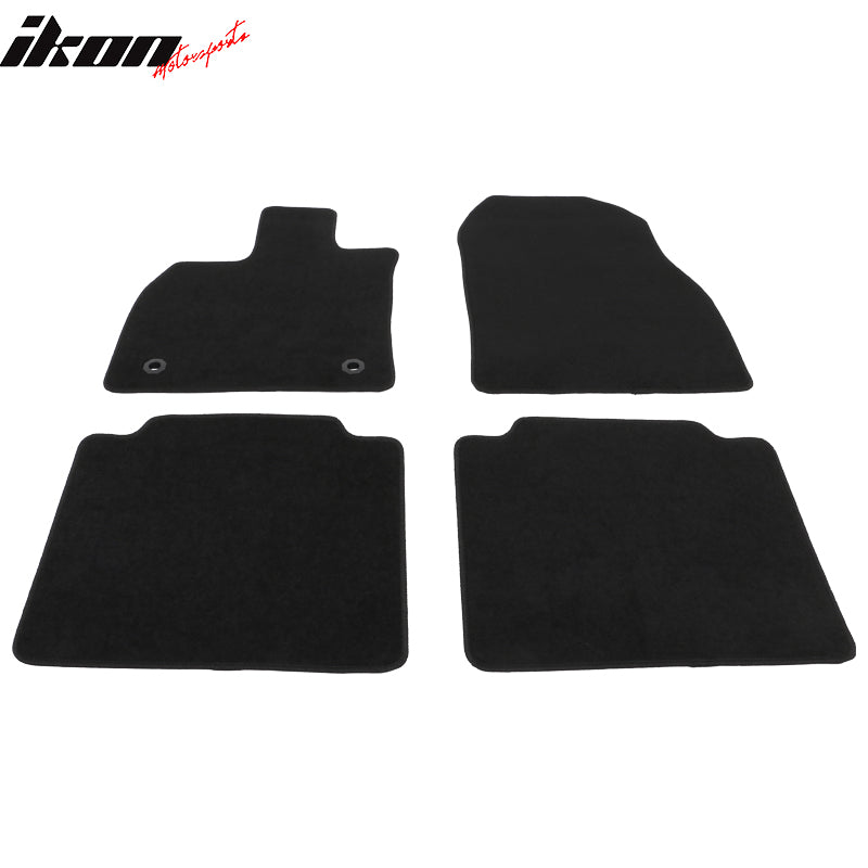 Fits 23-25 Toyota bZ4X & Subaru Solterra 4PCS Car Floor Mats Carpets Nylon Black