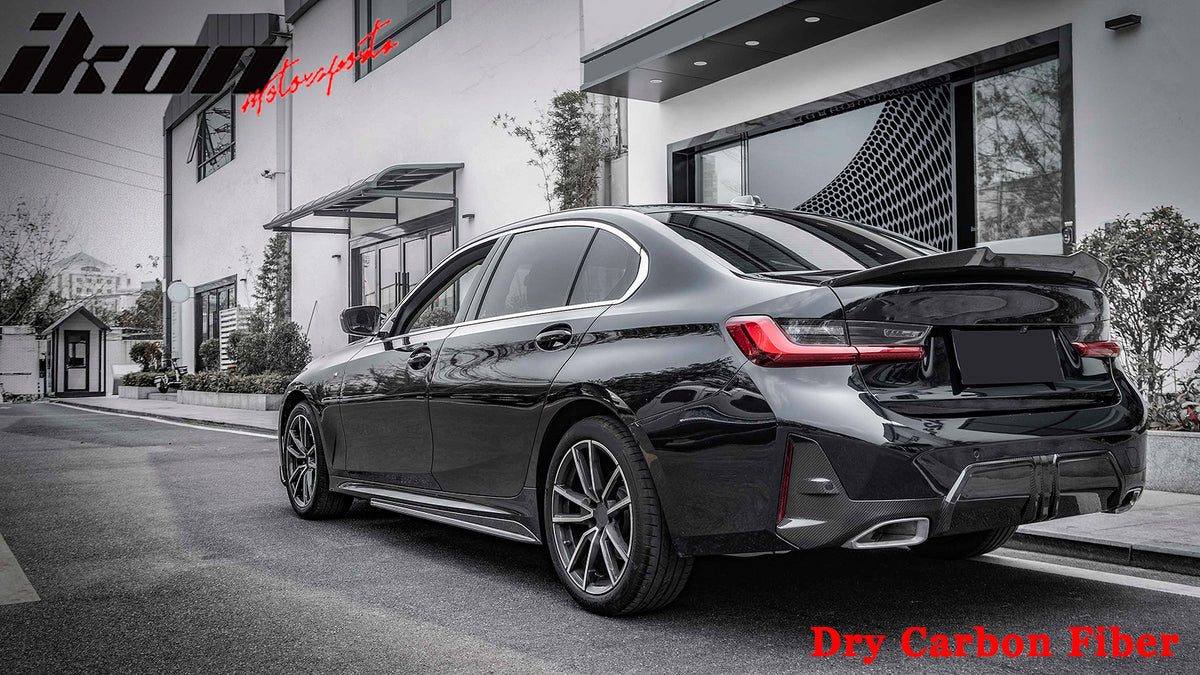 Dry Carbon Fiber Fits 23-26 BMW 3 Series G20 LCI OE Style Antenna Cover Trim