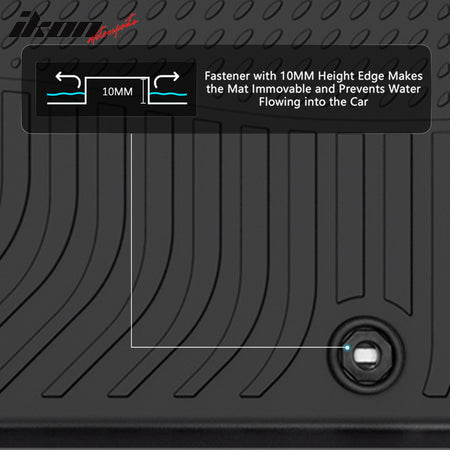 For 23-25 Subaru Solterra/Toyota bZ4X All Weather TPE 3D Floor Carpets+Trunk Mat