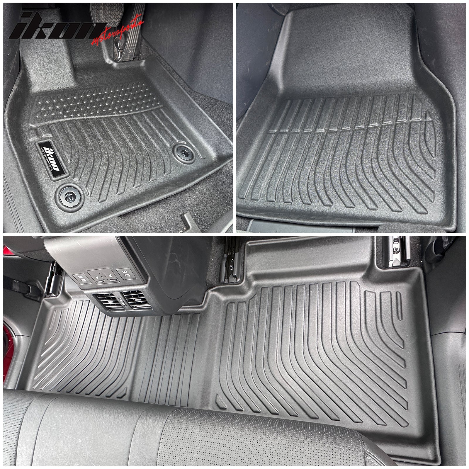 For 23-25 Subaru Solterra/Toyota bZ4X All Weather TPE 3D Floor Carpets+Trunk Mat