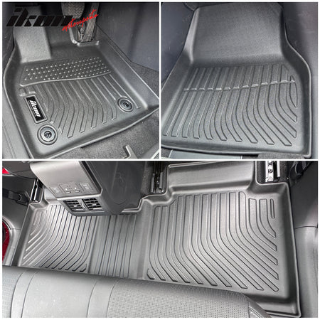 For 23-25 Subaru Solterra/Toyota bZ4X All Weather TPE 3D Floor Carpets+Trunk Mat