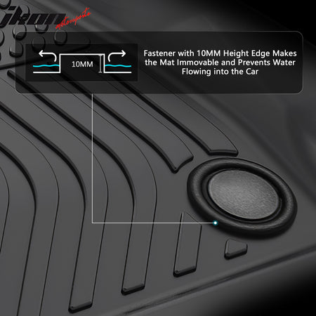 Fits 23-25 BMW G70 i7/750e Floor Mats TPE Carpets 3D All Weather Car Boot Liner