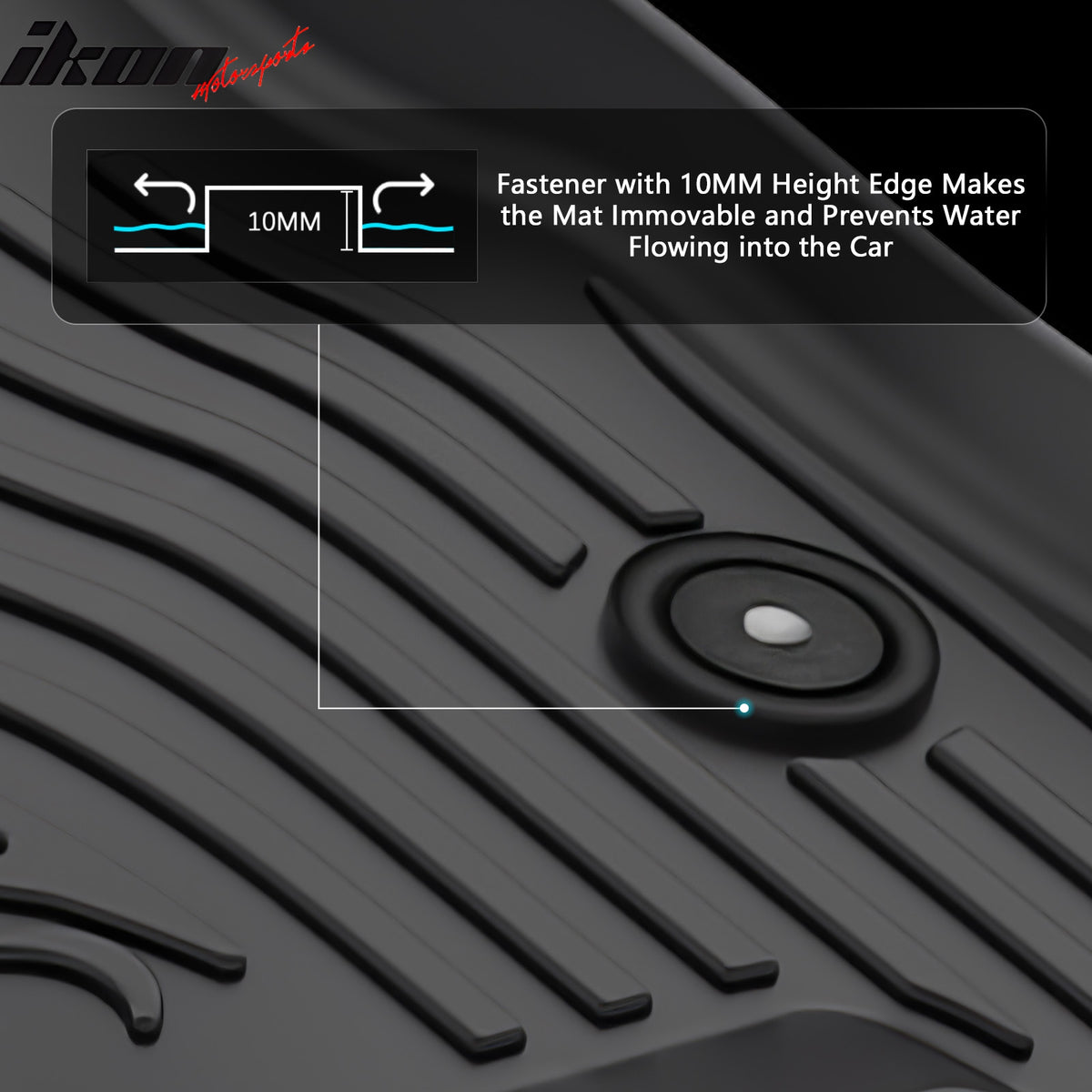 For 23-25 Colorado/Canyon Floor Mats TPE Carpets 3D All Weather Front Rear Liner