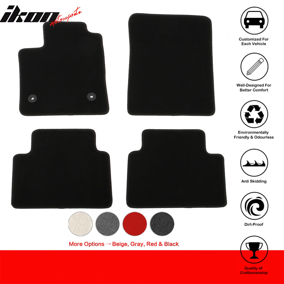 2023-2025 GMC Canyon Chevy Colorado OE Black Floor Mats Nylon 4PCS