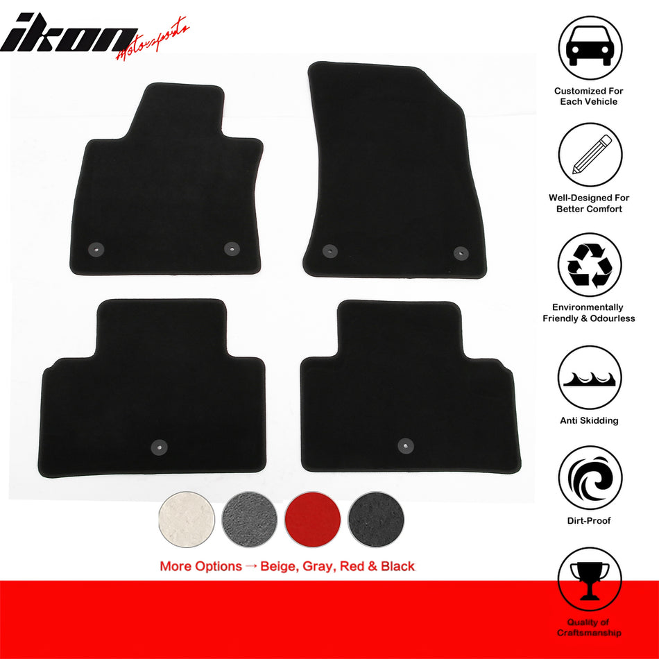 2023-2025 INFINITI QX55 & 22-25 QX50 OE Style Black Floor Mats Nylon