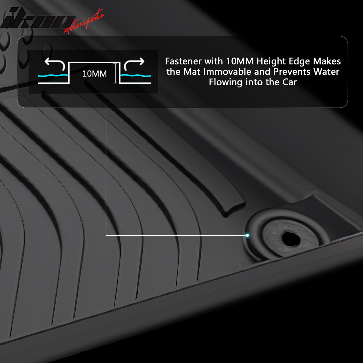 Fits 23-25 Maserati Grecale Floor Mats TPE Carpets All Weather 3D Liner Guard