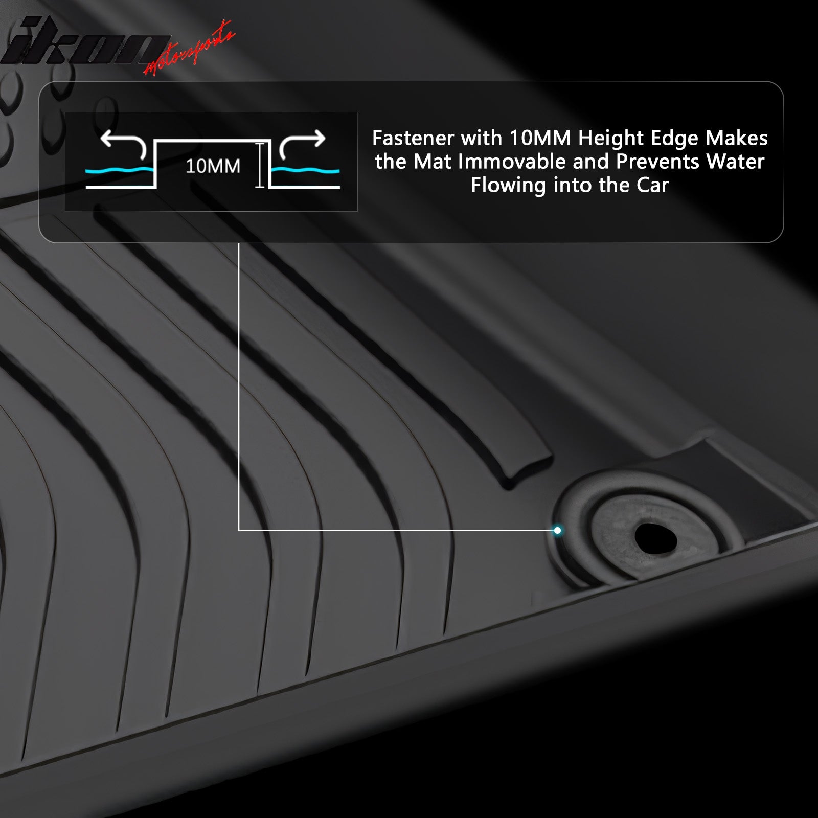Fits 23-25 Maserati Grecale Floor Mats TPE Carpets All Weather 3D Liner Guard