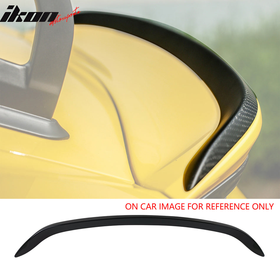 2023-2025 Porsche 718 Boxster Painted #L041 Black Rear Trunk Spoiler Wing ABS