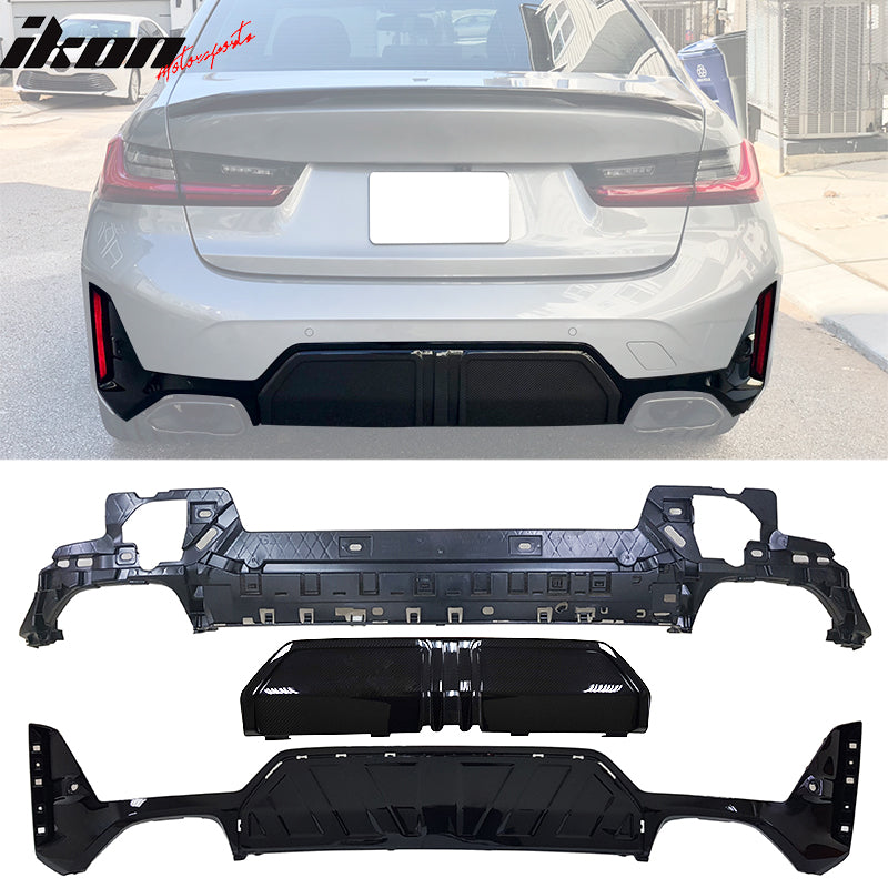 2023-2025 BMW G20 3-Series M340i MP Style Rear Diffuser Gloss Black