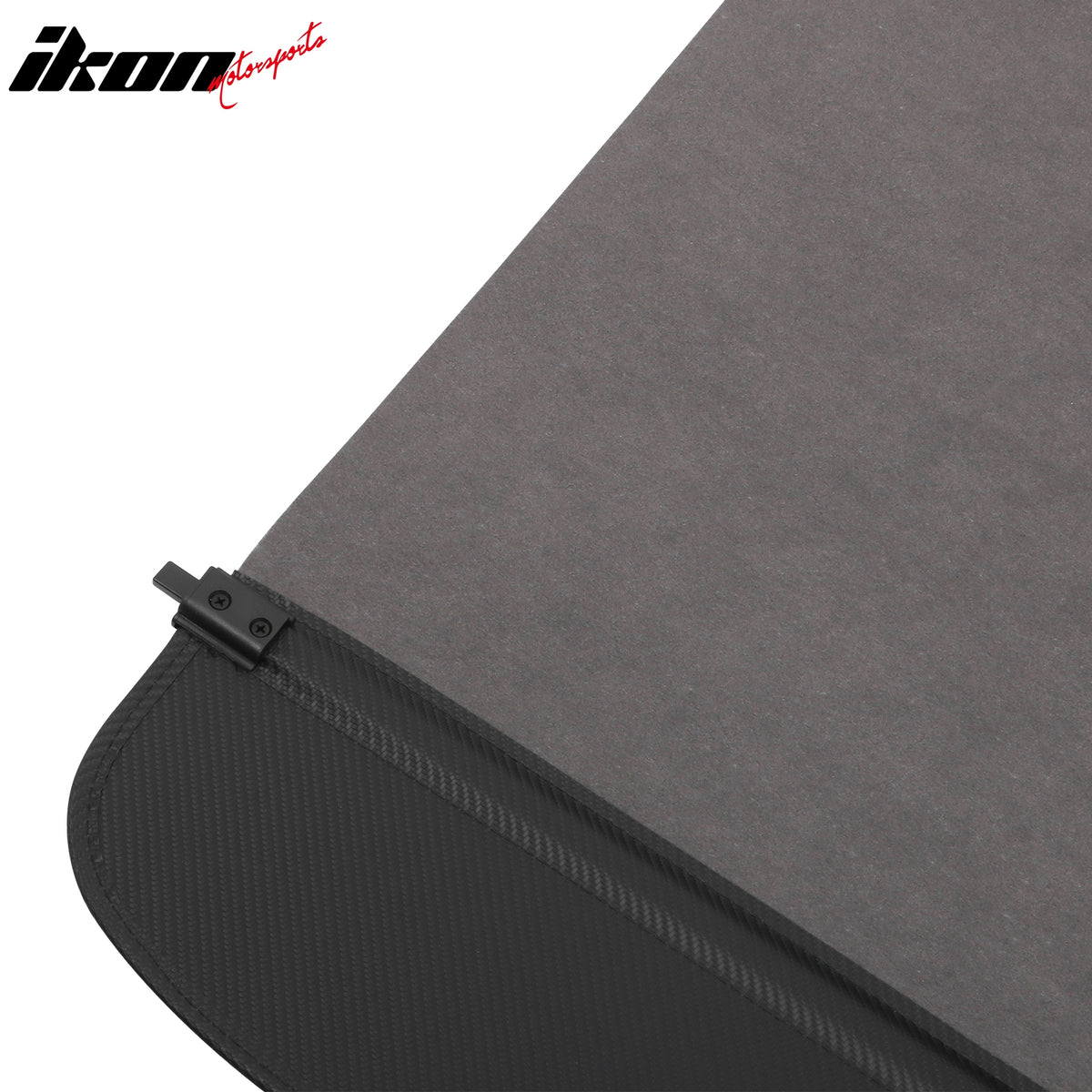 Fits 23-26 Cadillac LYRIQ Carbon Fiber Print Retractable Rear Trunk Cargo Cover