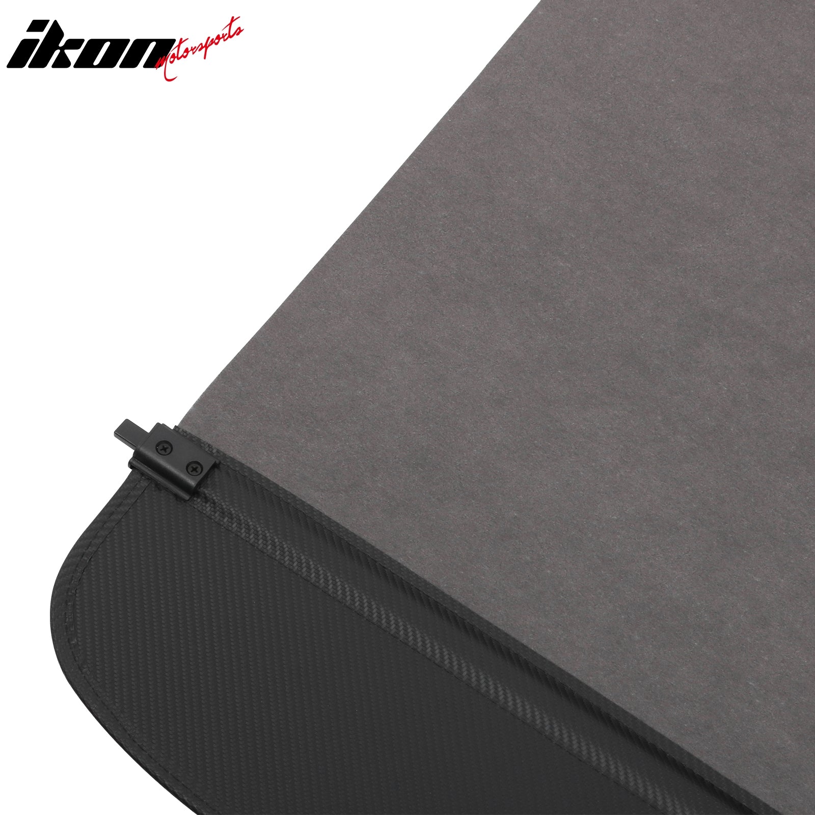 Fits 23-26 Cadillac LYRIQ Carbon Fiber Print Retractable Rear Trunk Cargo Cover