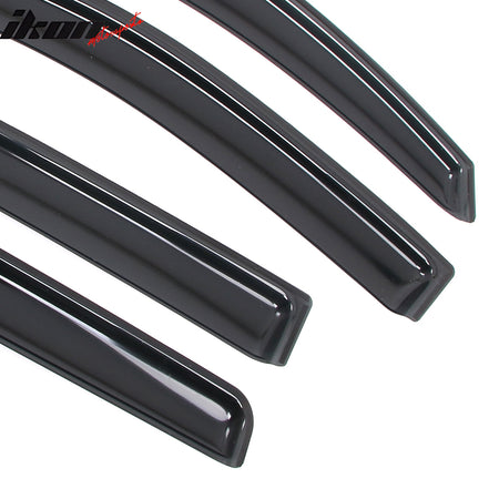 Fits 23-25 Chevy Colorado GMC Canyon Crew Cab Window Visors Deflector In-Channel