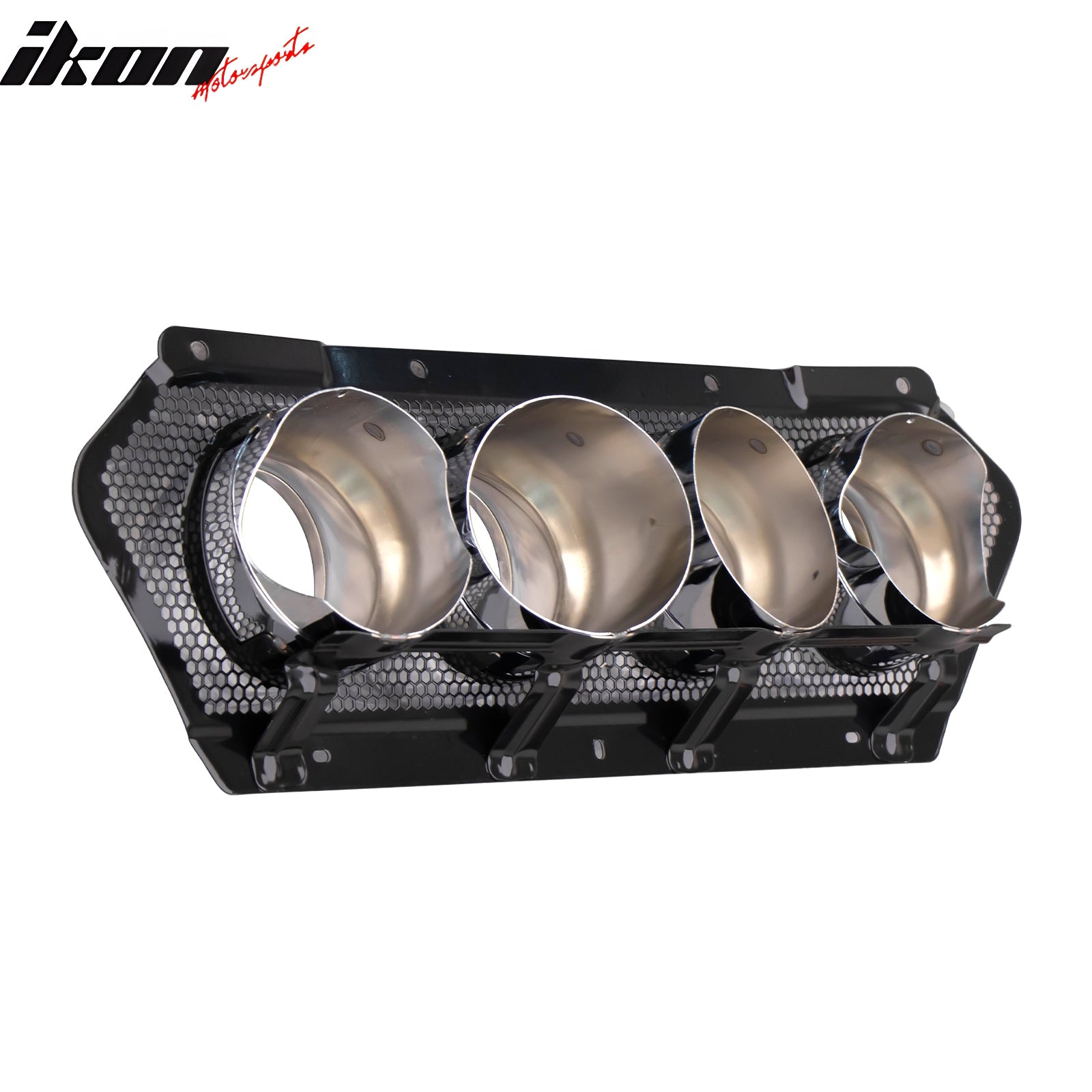 Fits 23-25 Chevy Corvette C8 Z06 ZR1 OE Silver Rear Quad Exhaust Tips W/ Grille