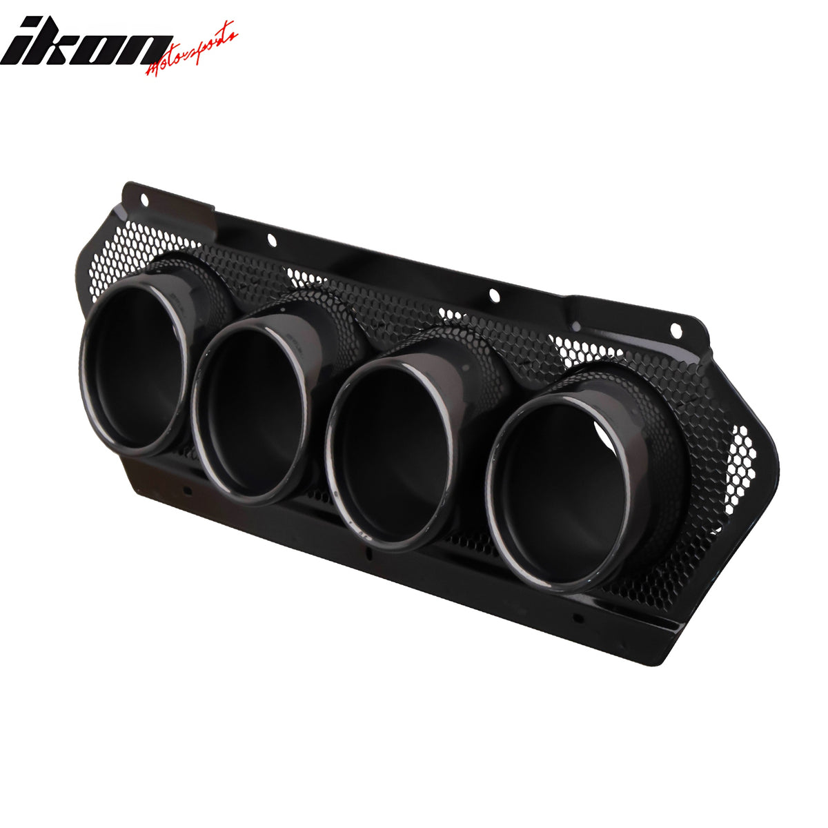 Fits 23-25 Chevy Corvette C8 Z06 ZR1 OE Black Rear Quad Exhaust Tips W/ Grille