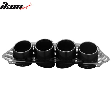 Fits 23-25 Chevy Corvette C8 Z06 ZR1 OE Black Rear Quad Exhaust Tips W/ Grille