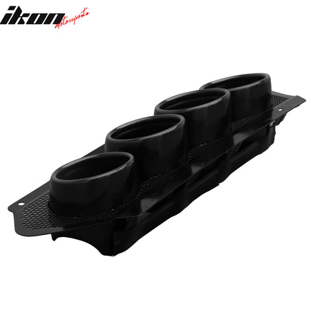 Fits 23-25 Chevy Corvette C8 Z06 ZR1 OE Black Rear Quad Exhaust Tips W/ Grille