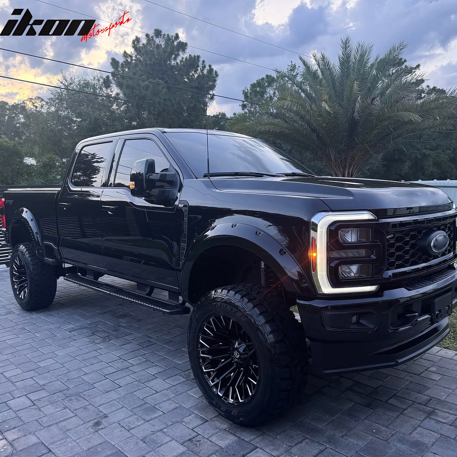 Fits 23-26 F-250 F-350 Super Duty Fender Flares Pocket Style Wheel Arch Covers