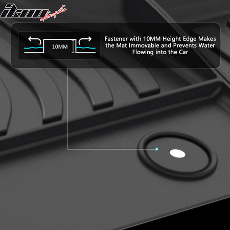 Fits 23-25 Genesis GV60 5 Seats 3D TPE Floor Mats All Season Liner Carpets 3PCS