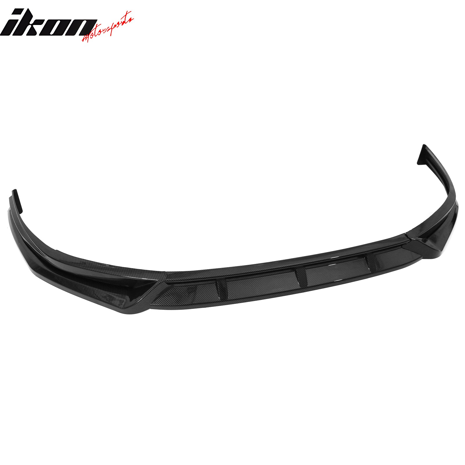 Fits 23-25 Honda Accord IK V4 Style Front Bumper Lip Spoiler Carbon Fiber Print