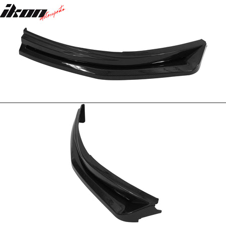 Fits 23-25 Honda Accord IK V4 Style Front Bumper Lip Spoiler Carbon Fiber Print