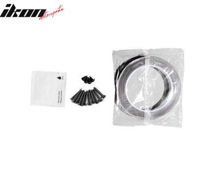 Fits 23-25 Honda Accord IK V4 Style Front Bumper Lip Spoiler Carbon Fiber Print