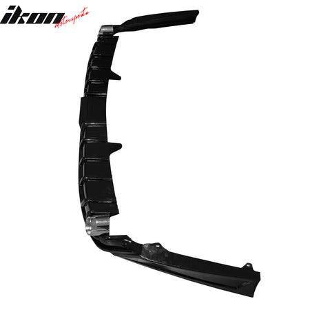 Fits 23-26 Honda Accord Gloss Black 3PCS Rear Bumper Diffuser W/ LED - IK Style