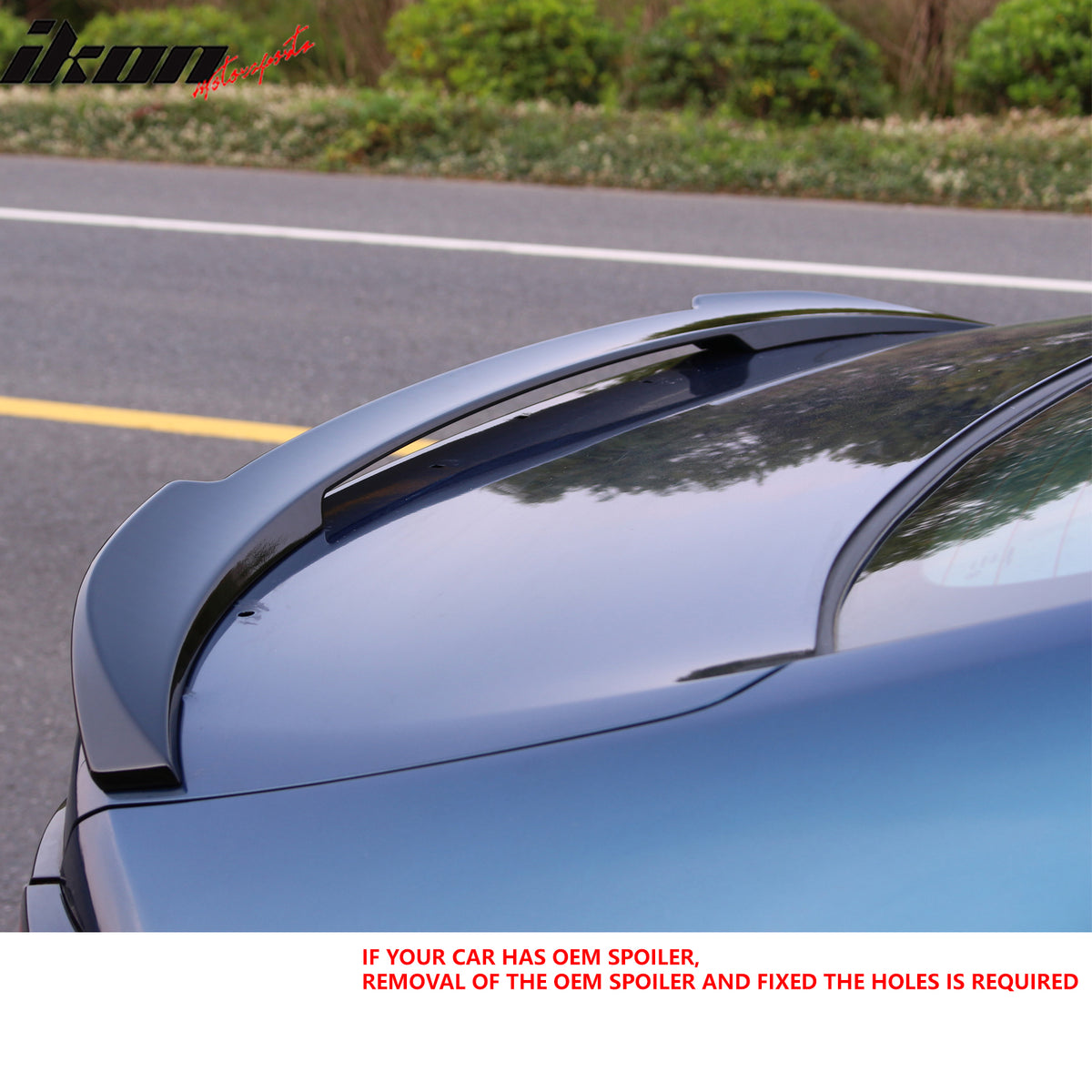 Glossy Black Trunk Spoiler For 2023-2025 Honda Accord 11th Gen (No Factory Wing)