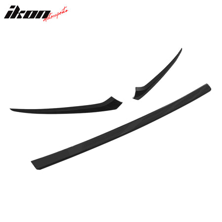 Fits 23-26 Honda CR-V 4-Door OE Front Bumper Grille Cover Trim ABS - Gloss Black